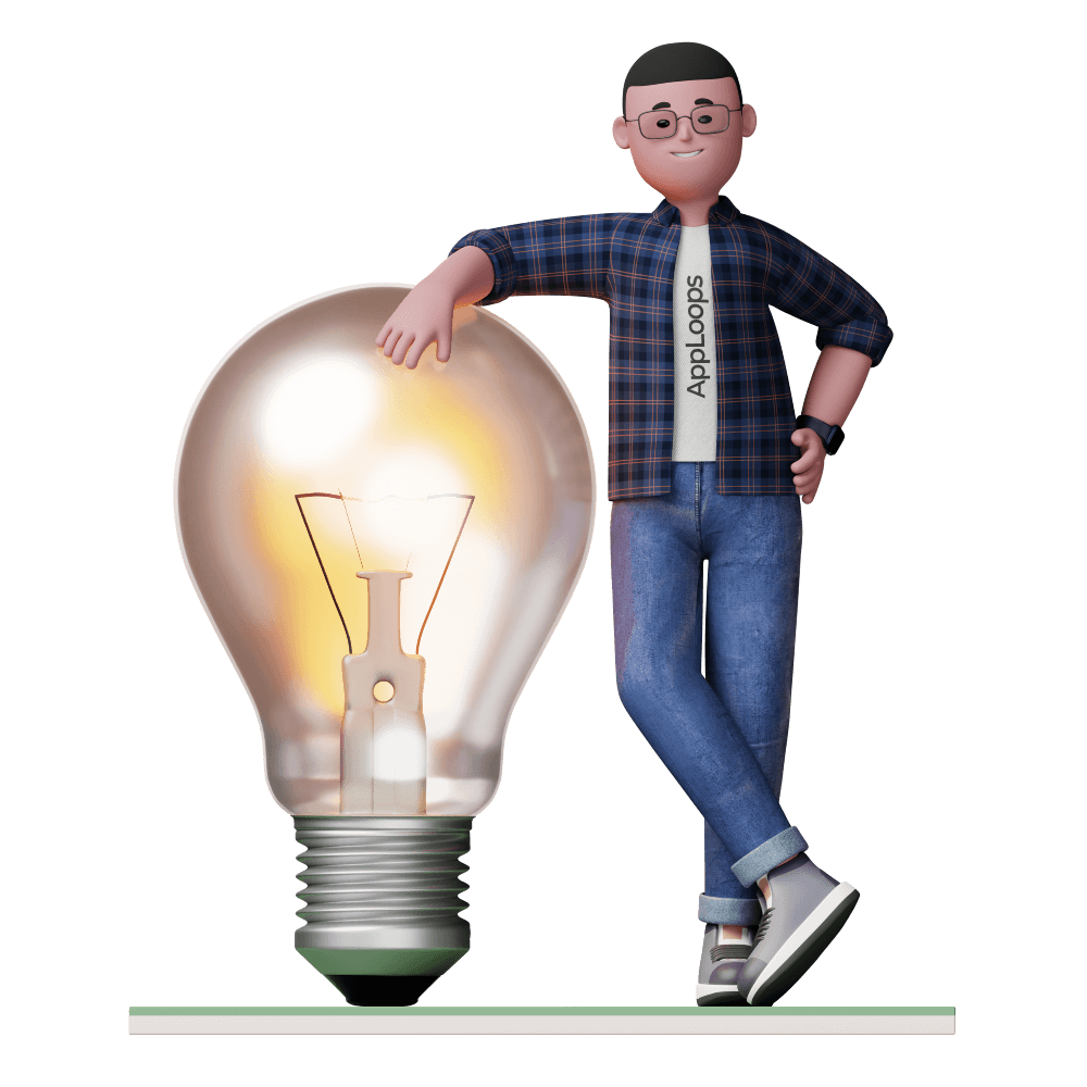 a man taking presses on a light bulb